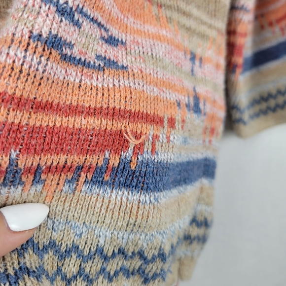 Chaps Tribal Aztec Southwestern Knit Sweater - Picture 8 of 8